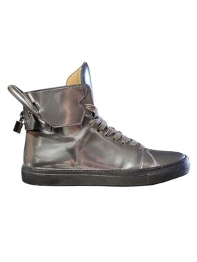 BUSCEMI | 125mm Metallic Silver High-Top Sneakers – EU 45 / US 12